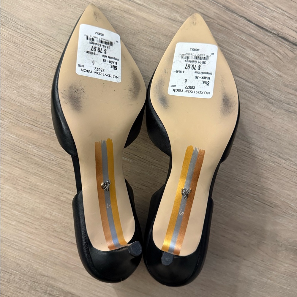 NEW Sam Edelman Black Women's Shoes Jaina d'Orsay Pump - Picture 4 of 8